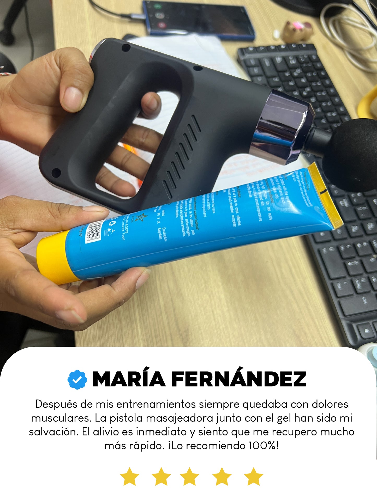 Recuperación Express: Masajeadora Electrica + Ungüento Analgésico (GRATIS)