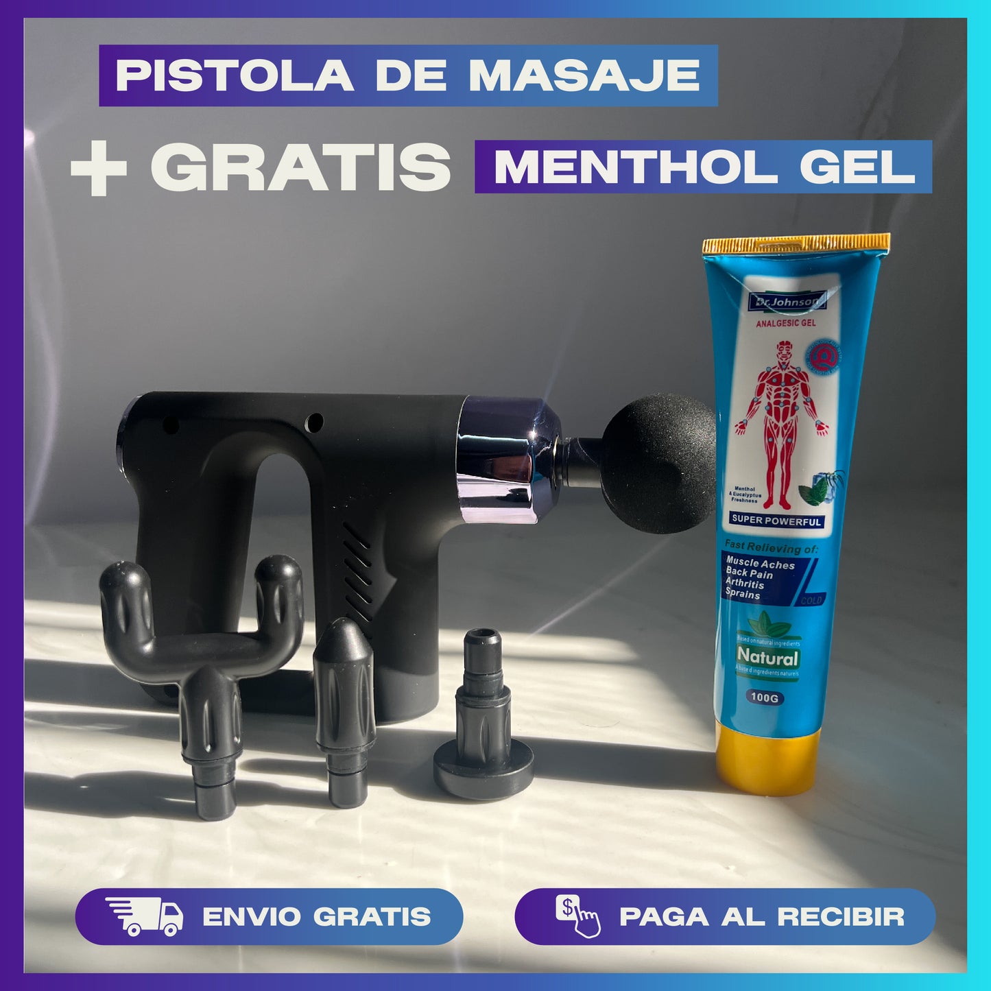 Recuperación Express: Masajeadora Electrica + Ungüento Analgésico (GRATIS)